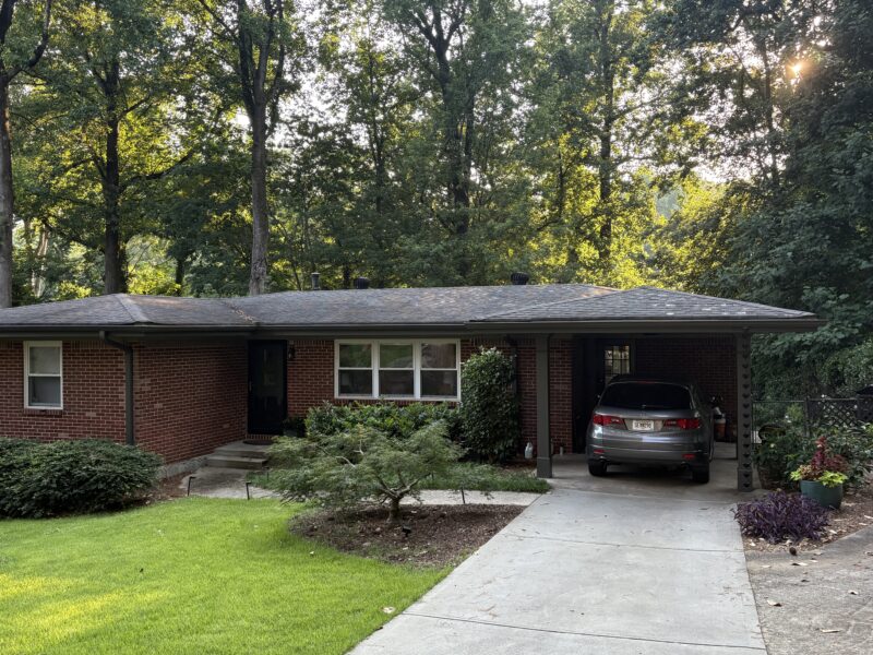 Eclectic midcentury modern with screened backporch