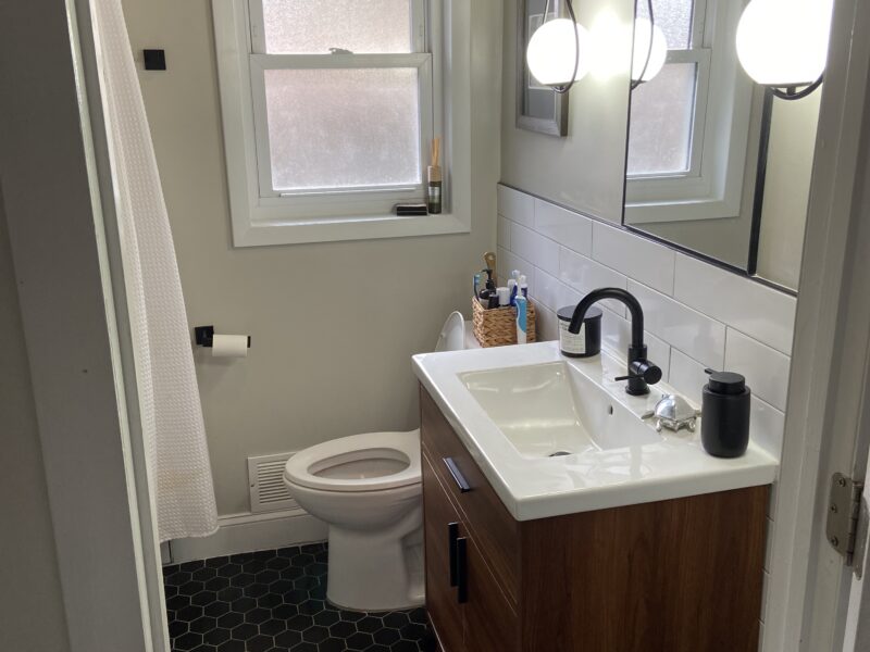 Eclectic midcentury modern with screened backporch