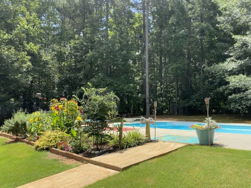 Peachtree City home w heated salt water pool near Trilith and Arthur M Blank Soccer Training Center