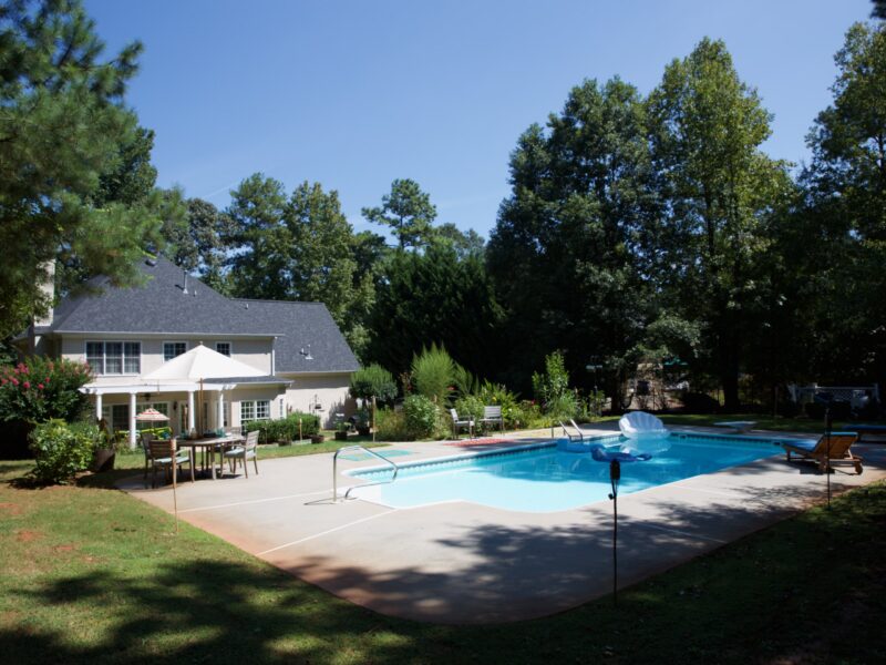 Peachtree City home w heated salt water pool near Trilith and Arthur M Blank Soccer Training Center