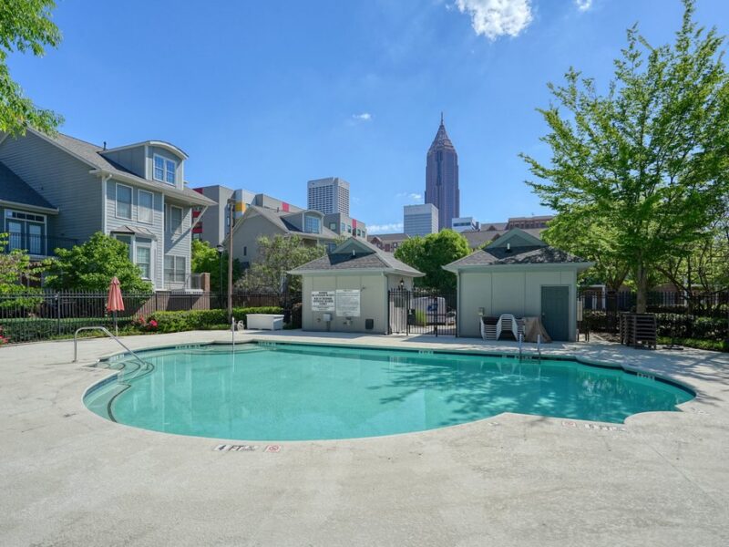 Walk to World Cup: Secure Gated Haven with Skyline Pool