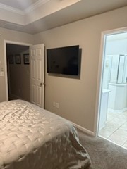 FIFA Long-Term Stay – 2BR/2.5BA Townhome in Quiet, Secluded Community • Easy I‑285 Access • 6.5 mi to Truist Park • ~12.5 mi to Mercedes‑Benz Stadium • 3 Beds • Office • 5 TVs • Patio w/ Grill • Elliptical • Alarm System